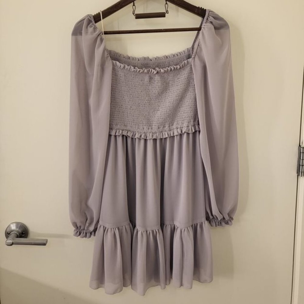Aritzia Wilfred Tempest Mini Dress - Morado Grey